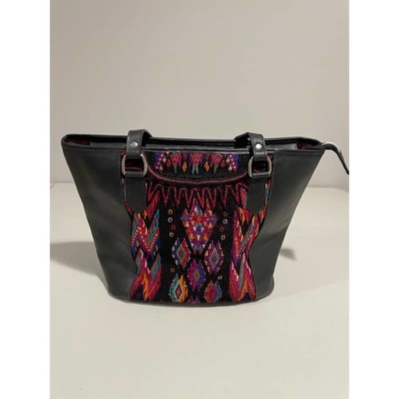 Hand Made Leather Purse, Vibrant Colors.